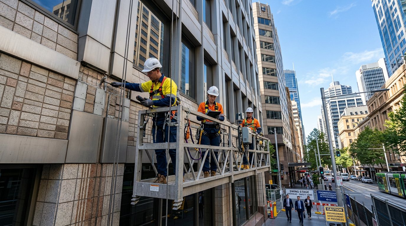 What Falls From Above: A Building Owner's Guide to Facade Assessment Before It Becomes a Crisis