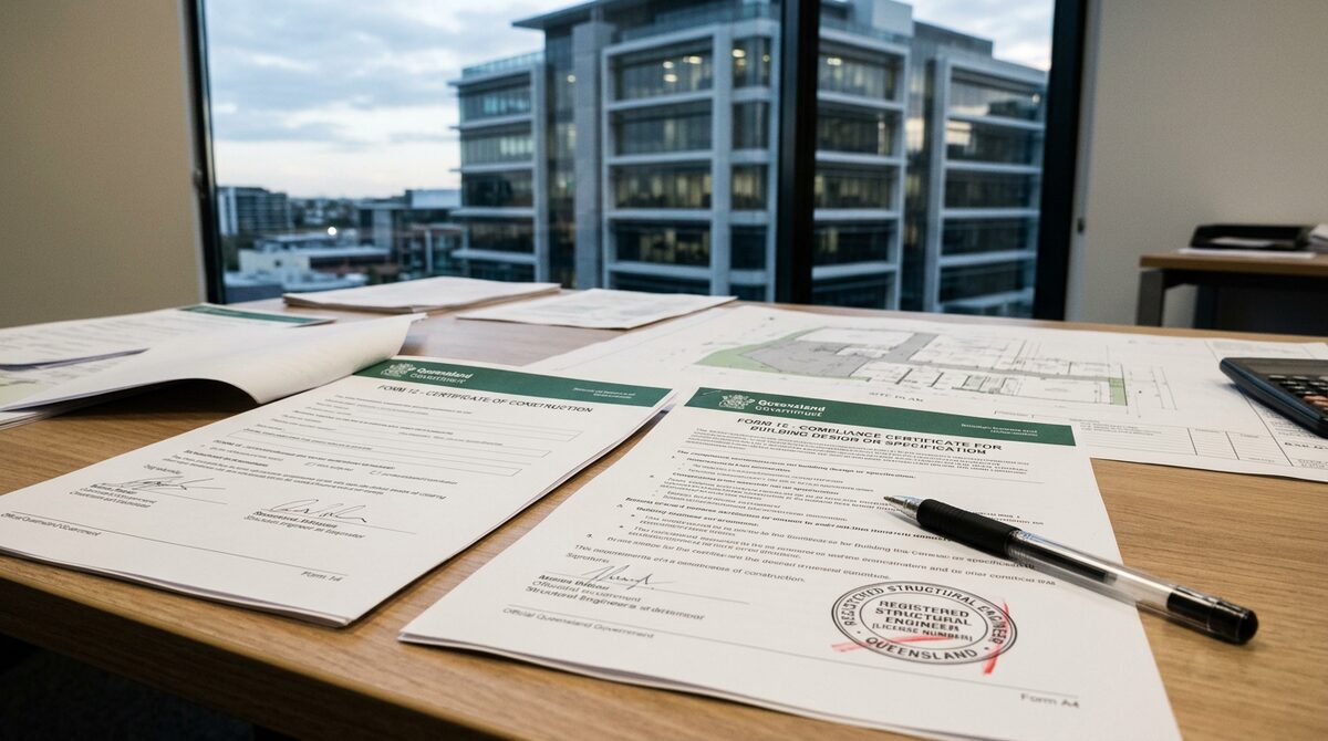 Signed Off: What Form 12 and Form 15 Certification Actually Mean for Your Queensland Project